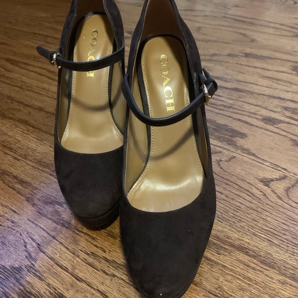 COPY - Coach Mary Jane Suede Plataforms
